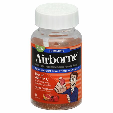 AIRBORNE Supplement, Gummy, Immune, Ast 659851